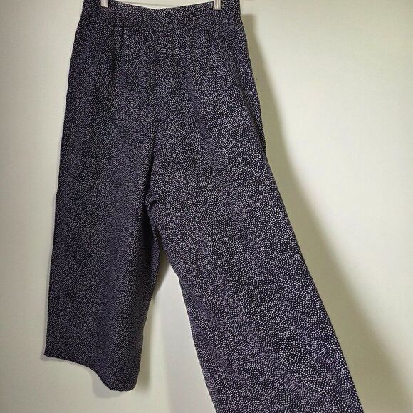 EUC CHAUS PETITES WIDE LEG DOTTED PLEATED SOFT PANTS SIZE 14 - Picture 3 of 16